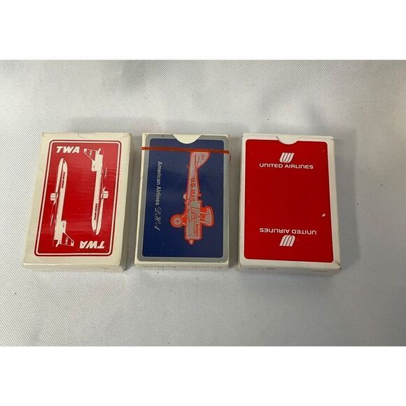 Vintage Airline Playing Cards New Sealed TWA United American‎ - Picture 3 of 9